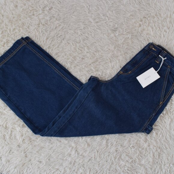 NWT Cello Dark Wash High Rise Wide Leg Carpenter Jeans size 5 - Picture 6 of 11